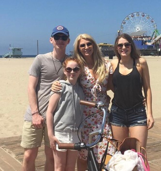 Yvonne Connolly with her three kids